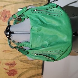 💕💕🤩🤩 B. Makowsky GORGEOUS LEATHER green purse and walleT!!!🐢